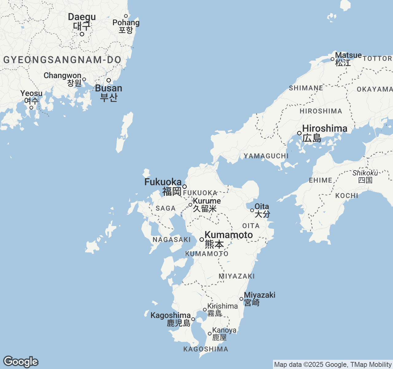 Map of Fukuoka